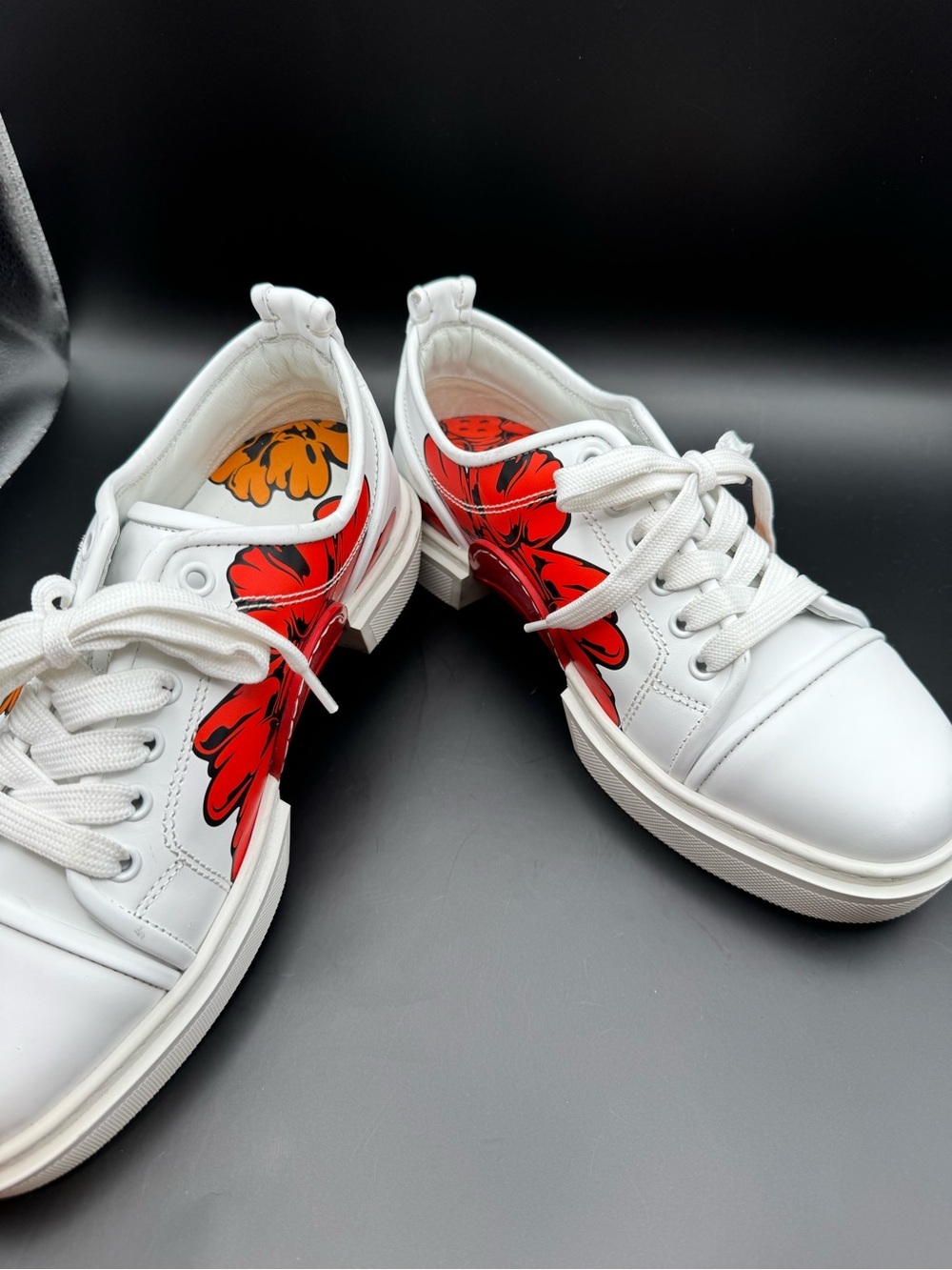 Christian Louboutin Adolon Donna Shun Sudo Button Flower Sneakers EU 39 - Picture 6 of 10